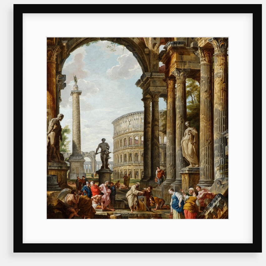 The Philosopher Diogenes Throwing Down His Bowl by Giovanni Paolo Panini