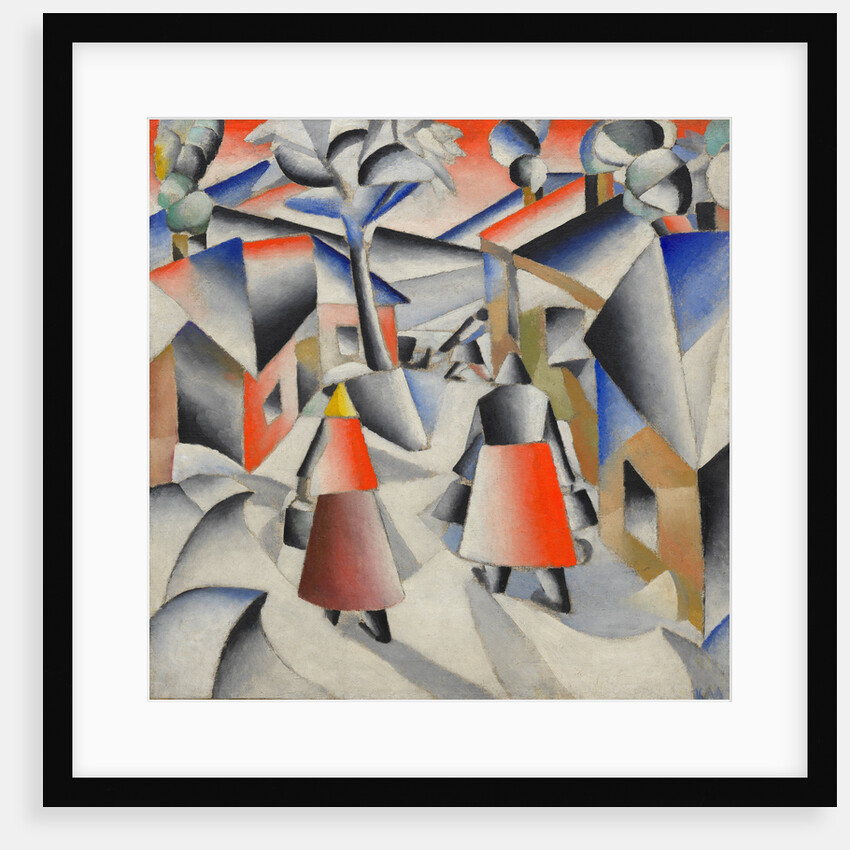 Morning in the Village after Snowstorm by Kasimir Severinovich Malevich
