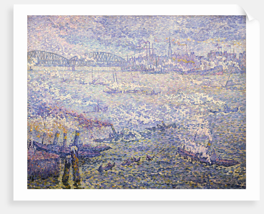 Rotterdam. Les Fumées by Paul Signac