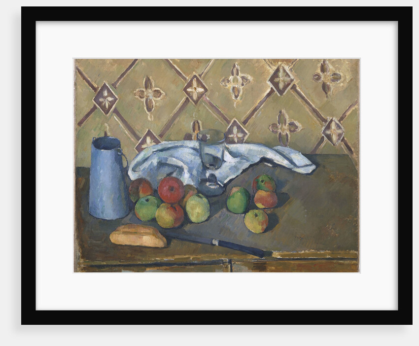 Fruit, Serviette and Milk Jug by Paul Cézanne