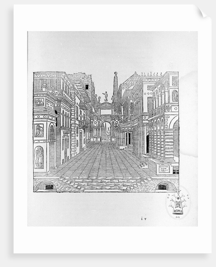 Il secondo libro della perspettiva (Scena Tragica) by Sebastiano Serlio