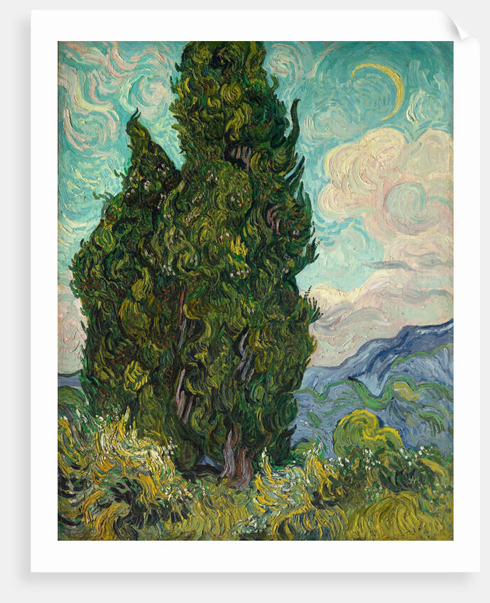 Cypresses by Vincent van Gogh
