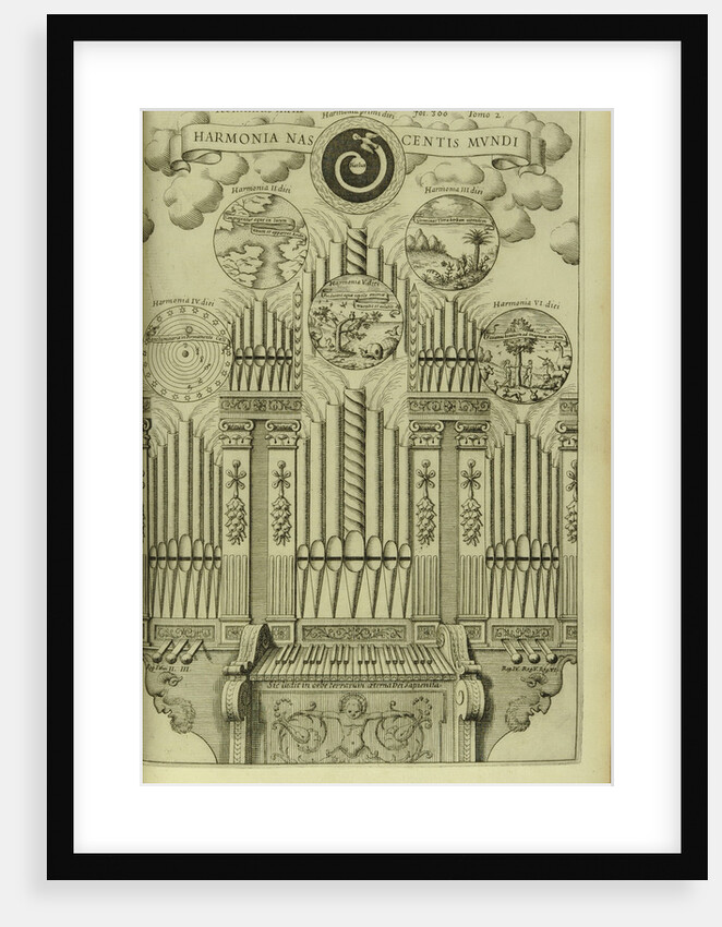 The Harmony of the Birth of the World (Harmonia Nascentis Mundi) from Musurgia Universalis by Athanasius Kircher