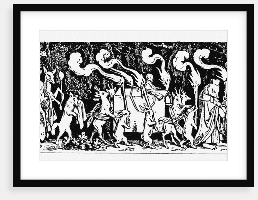The Hunters Funeral Procession by Moritz Ludwig von Schwind