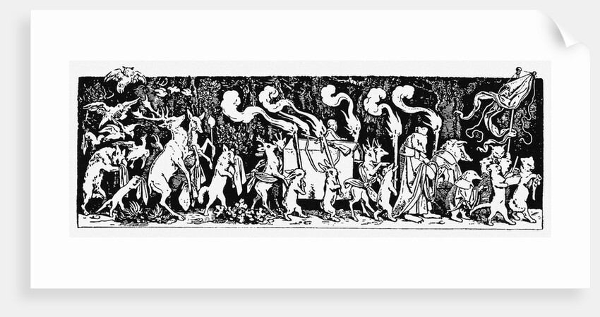 The Hunters Funeral Procession by Moritz Ludwig von Schwind
