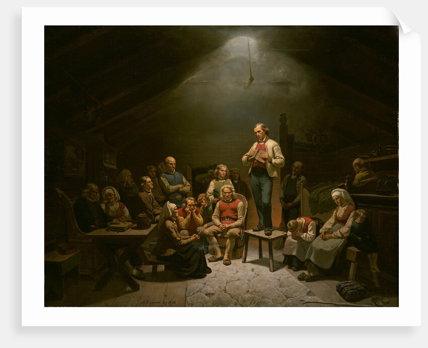 Haugianere by Adolf Tidemand