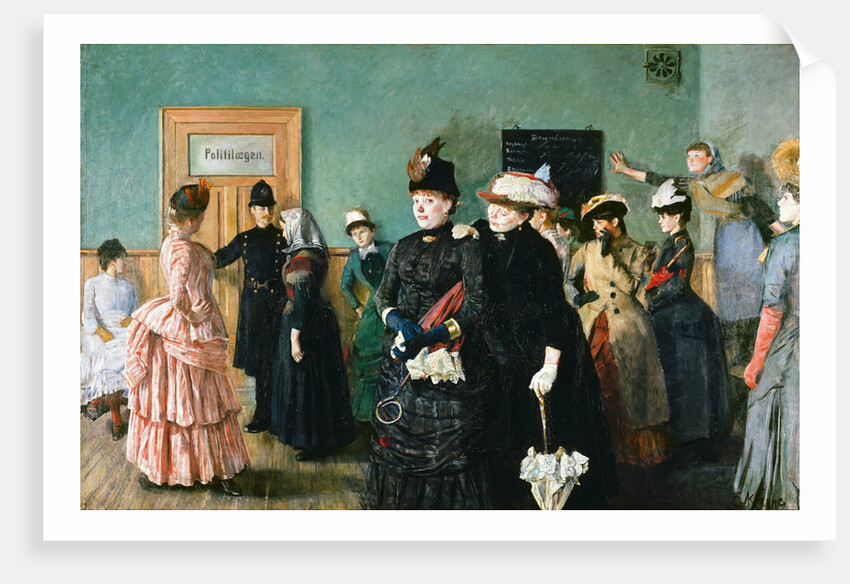 Albertine at the Police Doctors Waiting Room by Christian Krohg