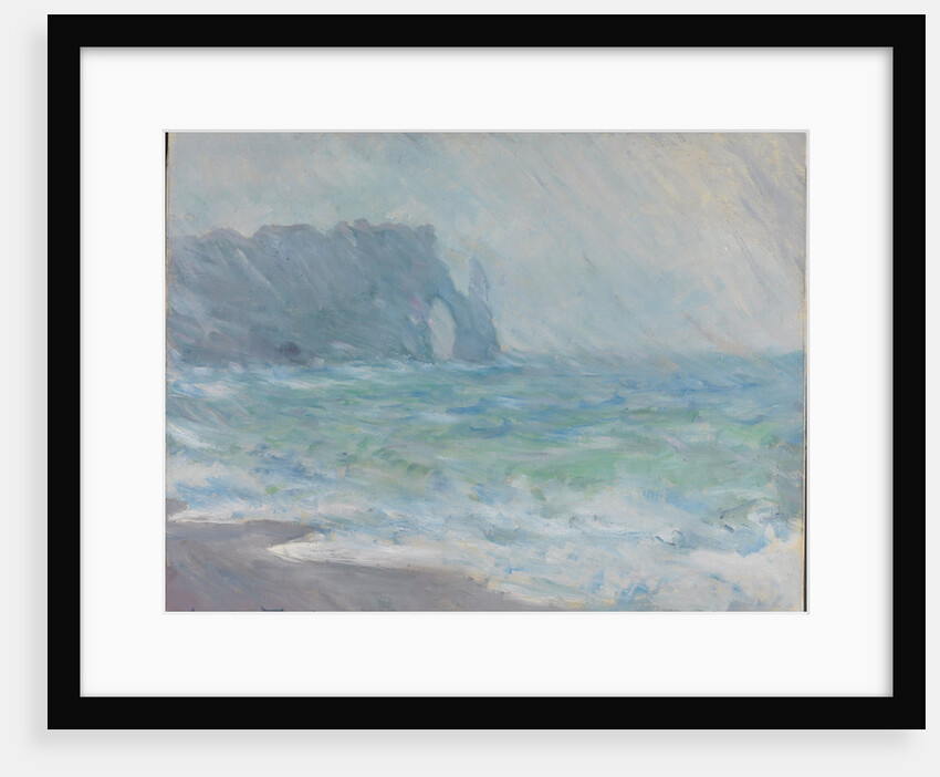 Rain in Étretat by Claude Monet