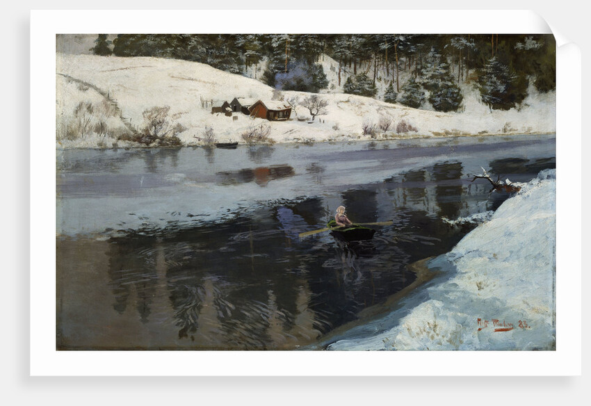 Winter at the River Simoa by Fritz Thaulov