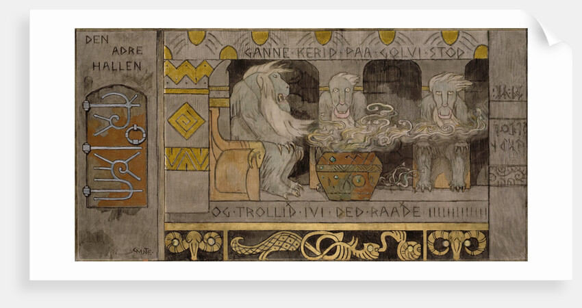 The second Hall by Gerhard Munthe