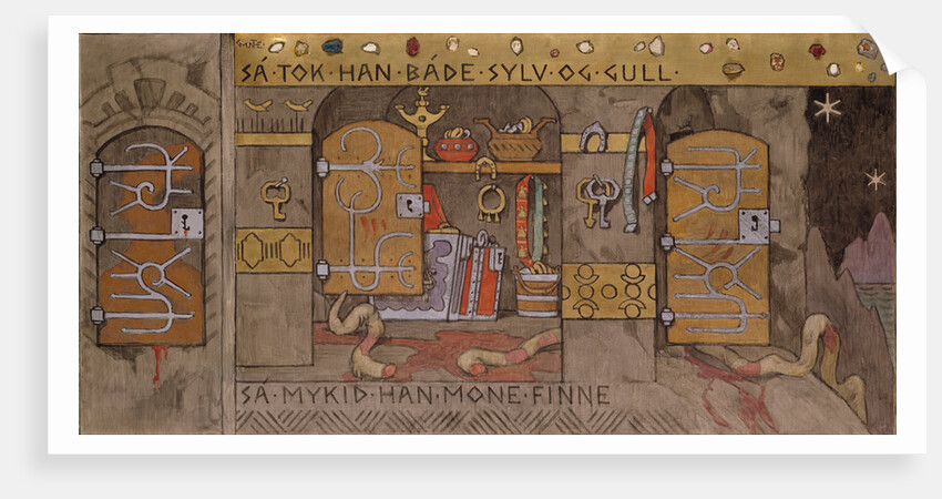 Åsmund bringing Home Silver and Gold by Gerhard Munthe