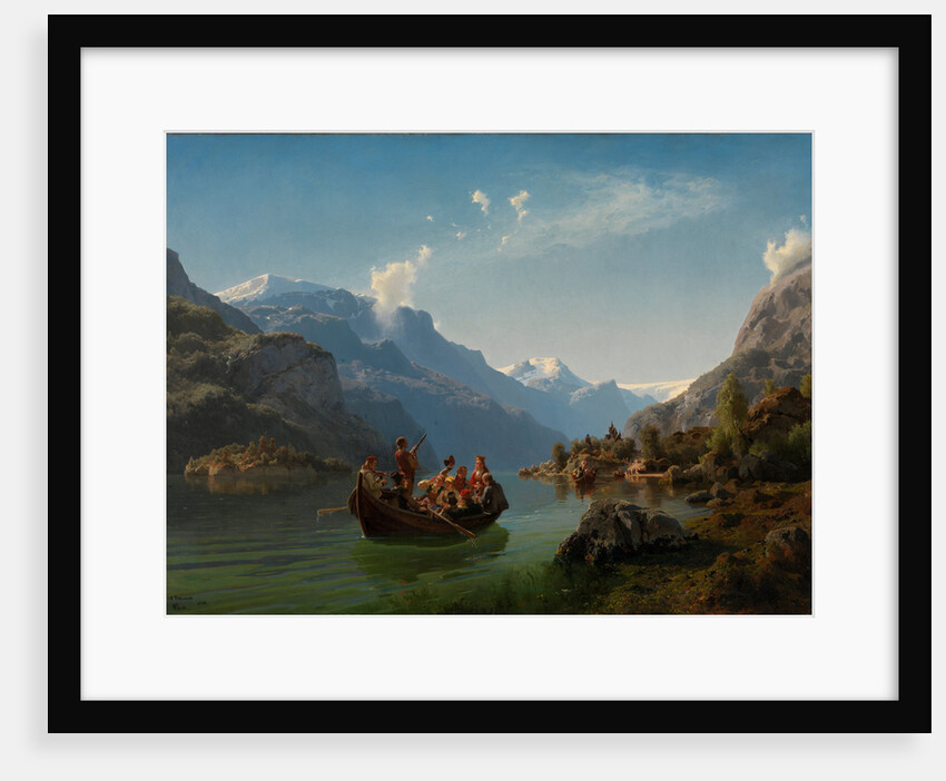 Bridal journey in Hardanger by Hans Gude