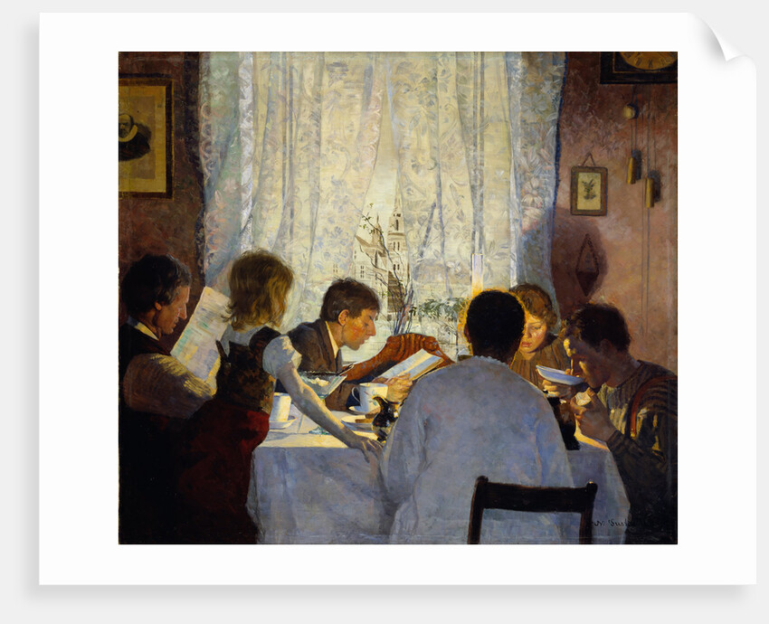 Breakfast II. Morning mood by Gustav Wentzel
