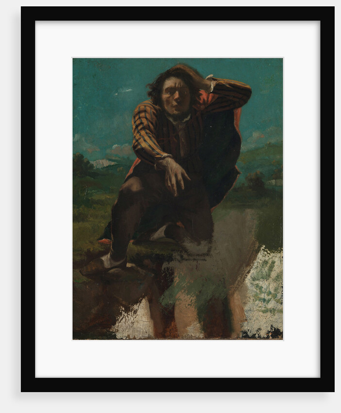 Self-Portrait (The Man Made Mad by Fear) by Gustave Courbet