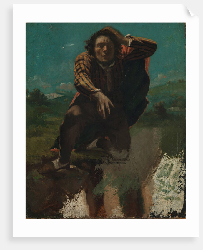 Self-Portrait (The Man Made Mad by Fear) by Gustave Courbet