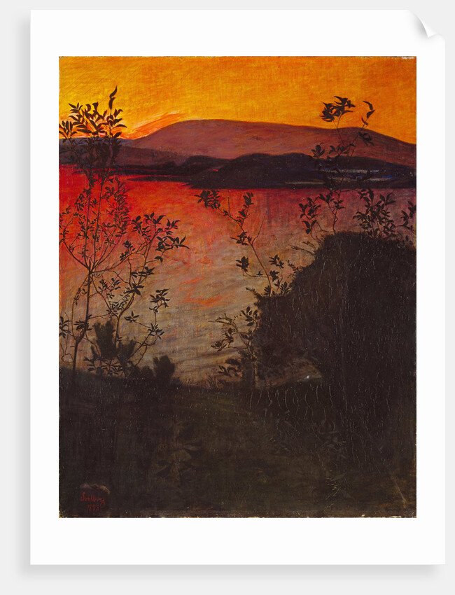 Evening Glow by Harald Sohlberg