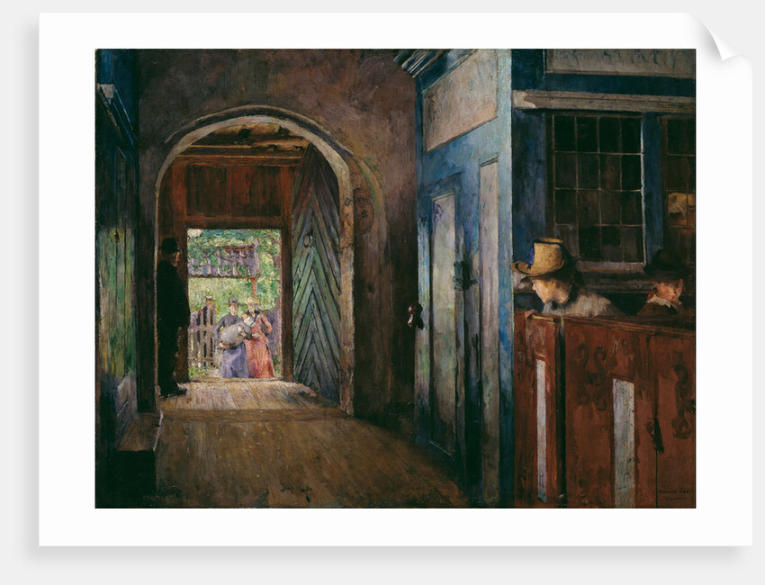Christening in Tanum Church by Harriet Backer