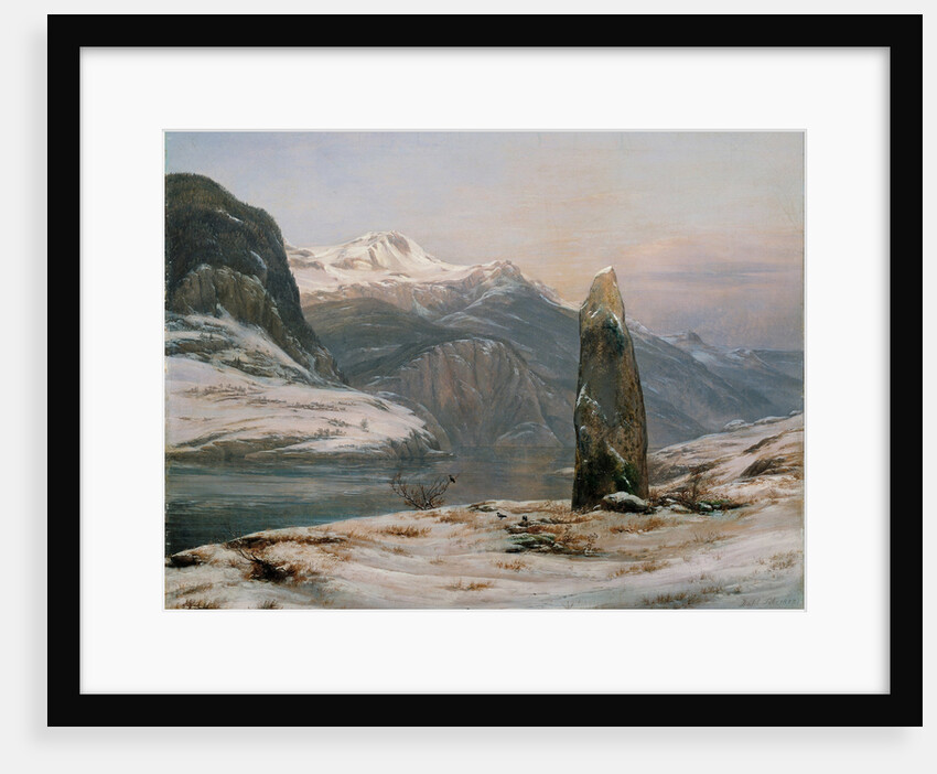 Winter at the Sognefjord by Johan Christian Clausen Dahl