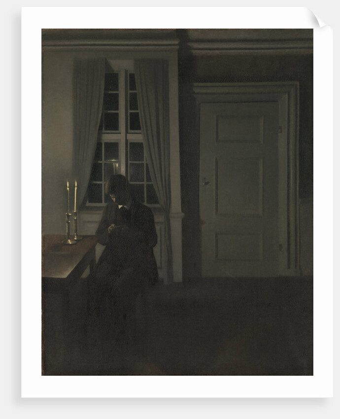 The Collector of Coins by Vilhelm Hammershøi