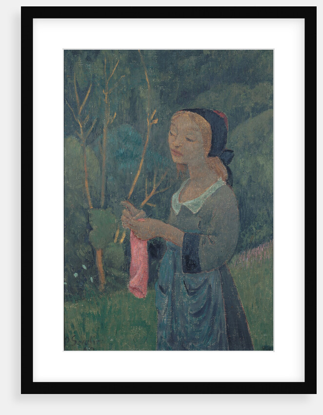 Girl with a Pink Stocking by Paul Sérusier