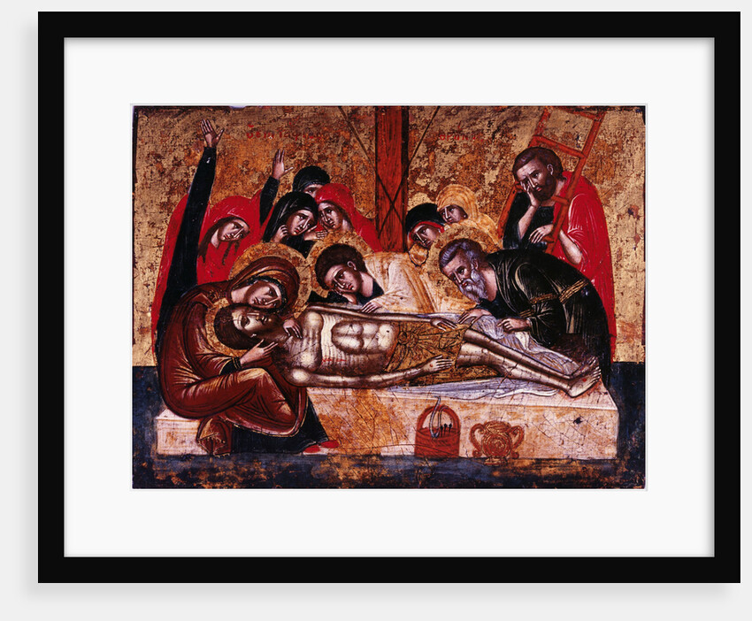 The Descent from the Cross by Greek icon