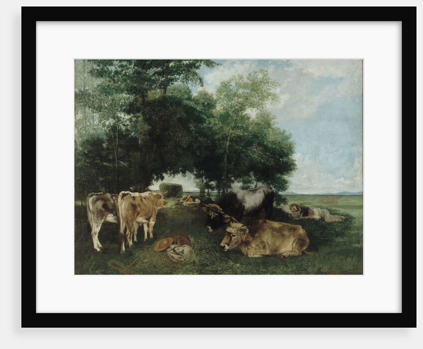 Nap during the Haying Season, Doubs Mountains by Gustave Courbet