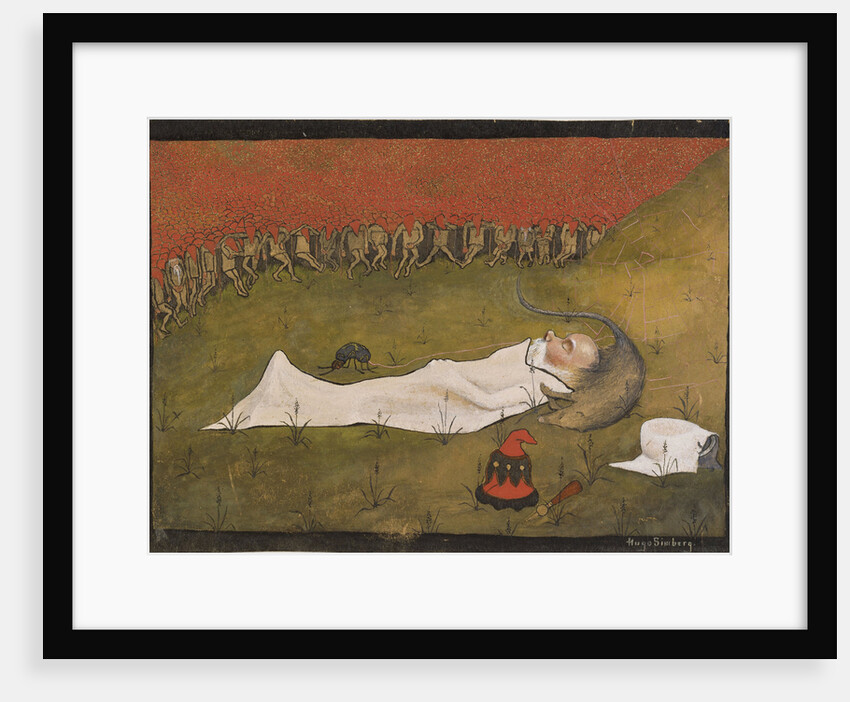 King Hobgoblin Sleeping by Hugo Simberg