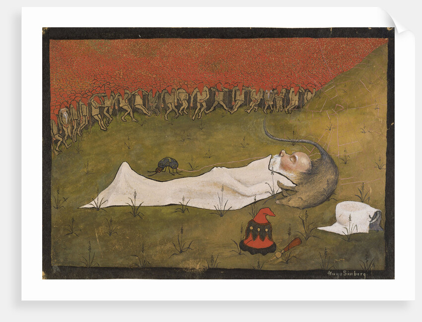 King Hobgoblin Sleeping by Hugo Simberg