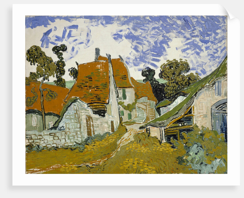 Street in Auvers-sur-Oise by Vincent van Gogh