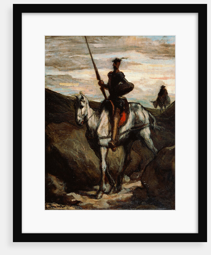 Don Quixote in the Mountains by Honoré Daumier