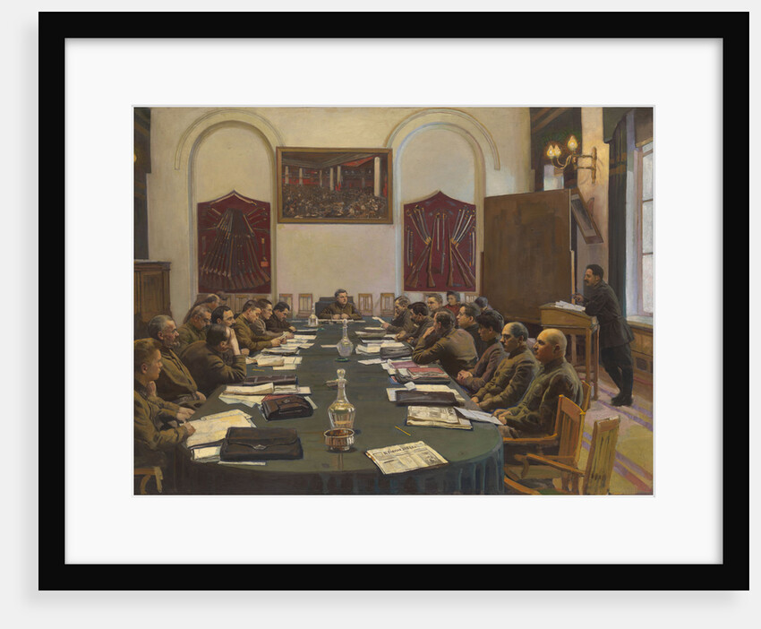 Assembly of the Revolutionary Military Council of the USSR, Chaired by Kliment Voroshilov by Isaak Izrailevich Brodsky