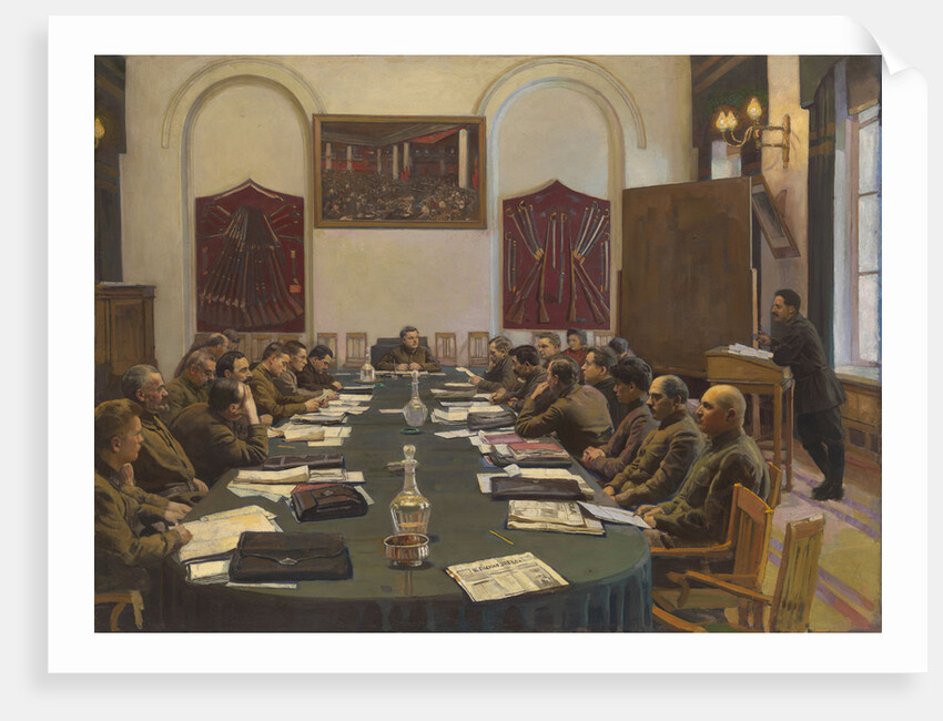 Assembly of the Revolutionary Military Council of the USSR, Chaired by Kliment Voroshilov by Isaak Izrailevich Brodsky