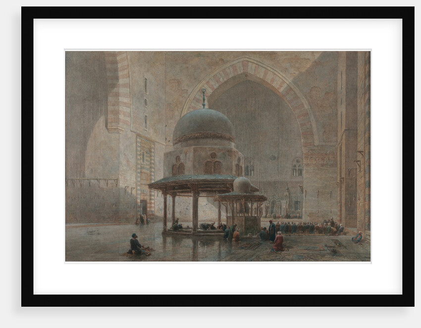 Interior of the Mosque-Madrassa of Sultan Hassan in Cairo by Edward Goodall