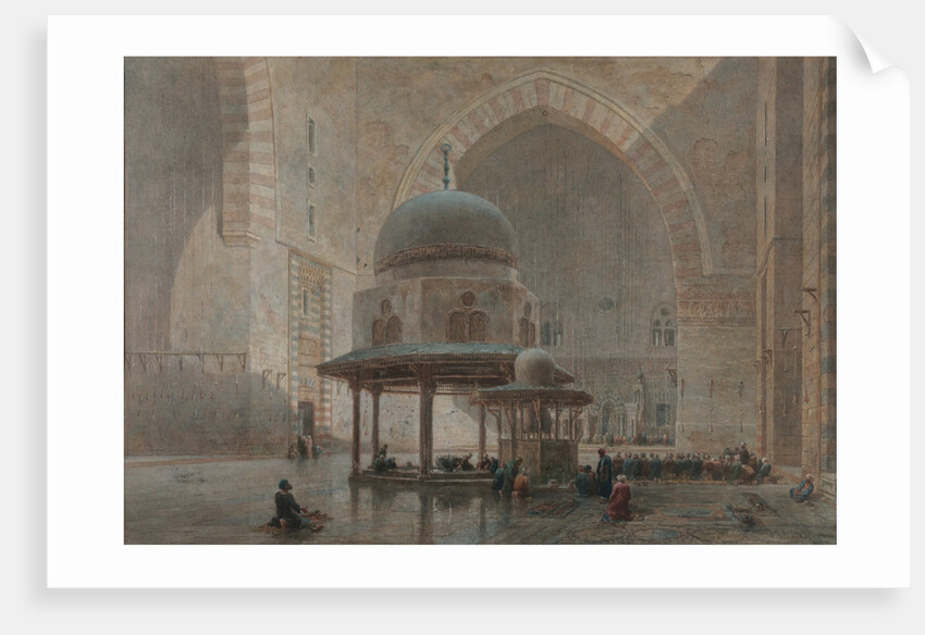 Interior of the Mosque-Madrassa of Sultan Hassan in Cairo by Edward Goodall