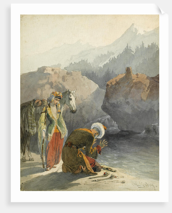 The prayer by Mihály Zichy