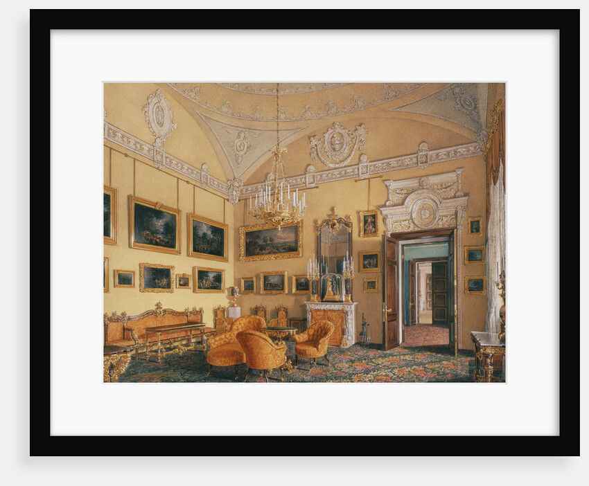 Interiors of the Winter Palace. The First Reserved Apartment. The Drawing-Room of Duke Maximilian Le by Eduard Hau
