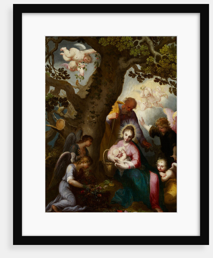 The Flight into Egypt by Abraham Bloemaert