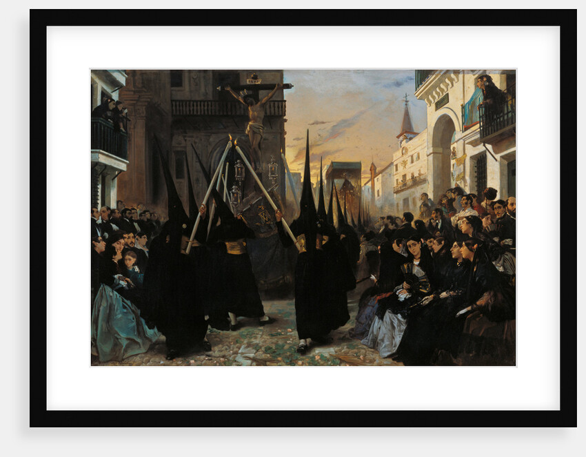 A Procession along Calle Génova by Alfred Dehodencq