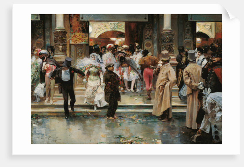 Leaving the Masqued Ball by José García y Ramos