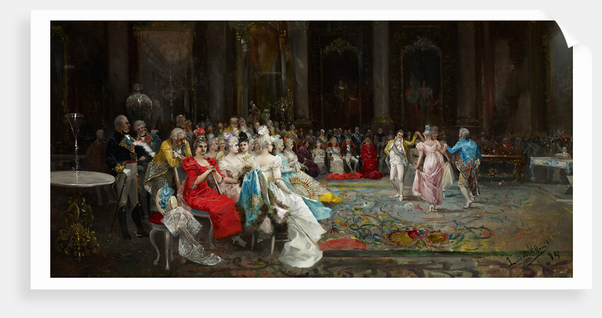 Dance at the Palace by Eugenio Lucas Villaamil
