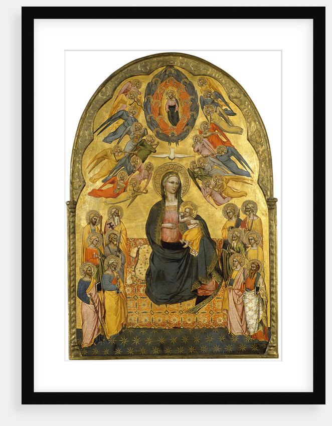 The Virgin of Humility with the Holy Father, the Holy Spirit and the twelve Apostles by Cenni di Francesco di ser Cenni