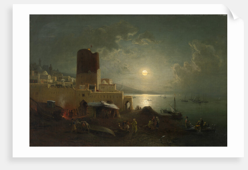 View of the Maiden Tower in Baku by Paul von Franken