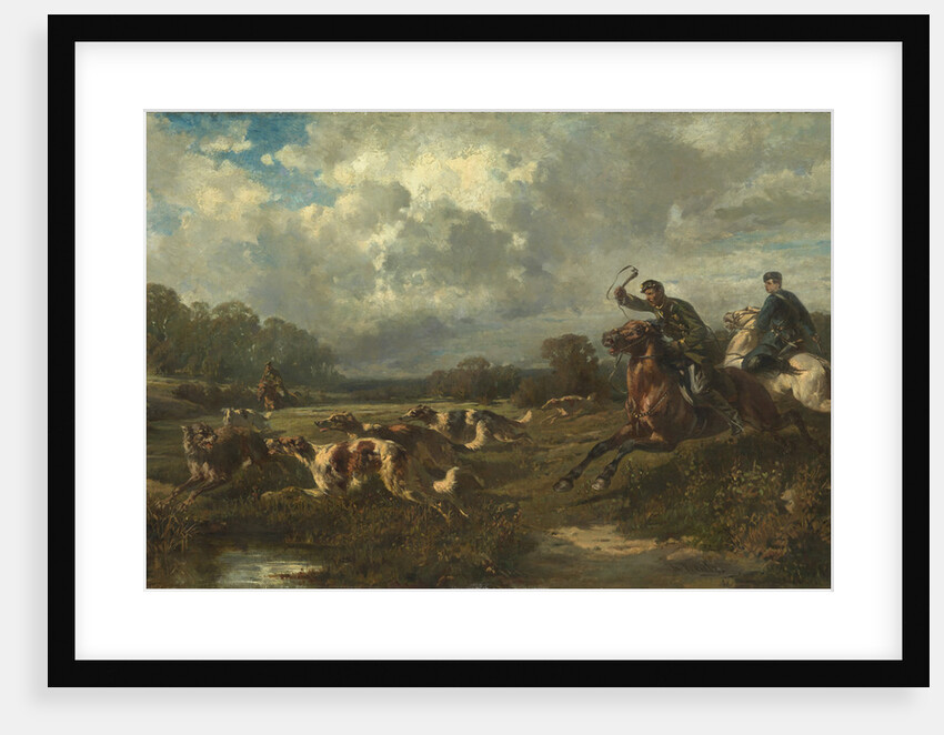Grand Duke Vladimir Alexandrovich of Russia on a Wolf Hunt by Rudolf Ferdinandovich Frenz