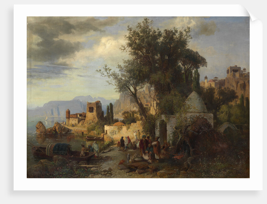 Evening by the Kura River near Tiflis by Paul von Franken