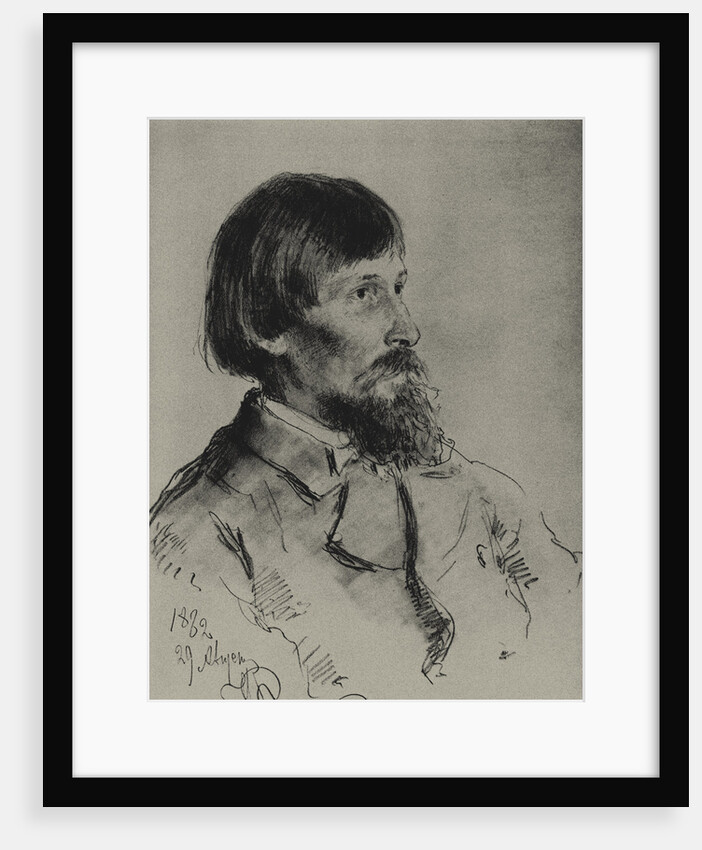 Portrait of the artist Viktor Vasnetsov by Ilya Yefimovich Repin