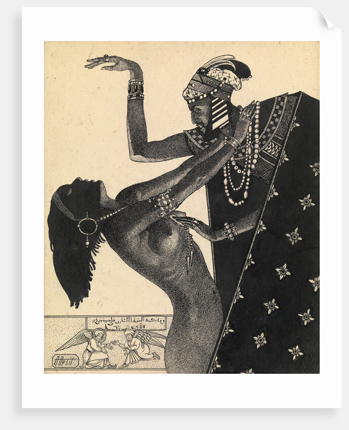 Illustration to the Book One Thousand and One Nights by Alexander Petrovich Apsit
