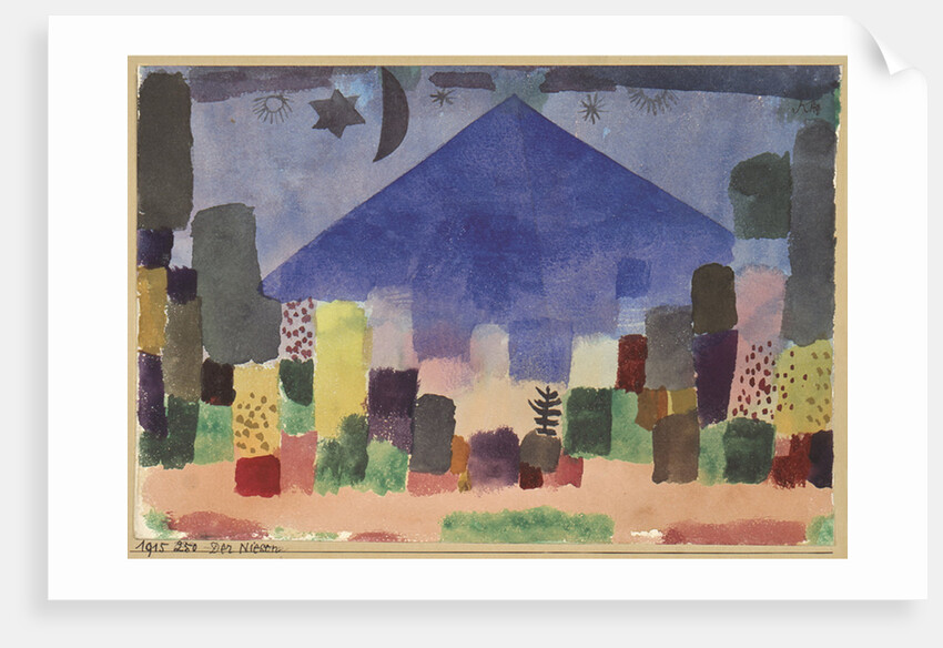 The Mountain Niesen. Egyptian Night by Paul Klee