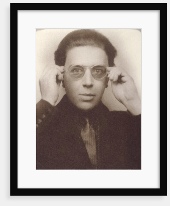 Andre Breton with glasses by Anonymous
