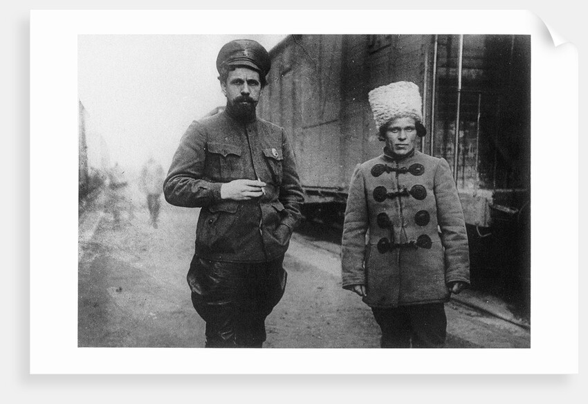 Pavel Dybenko and Nestor Makhno by Anonymous