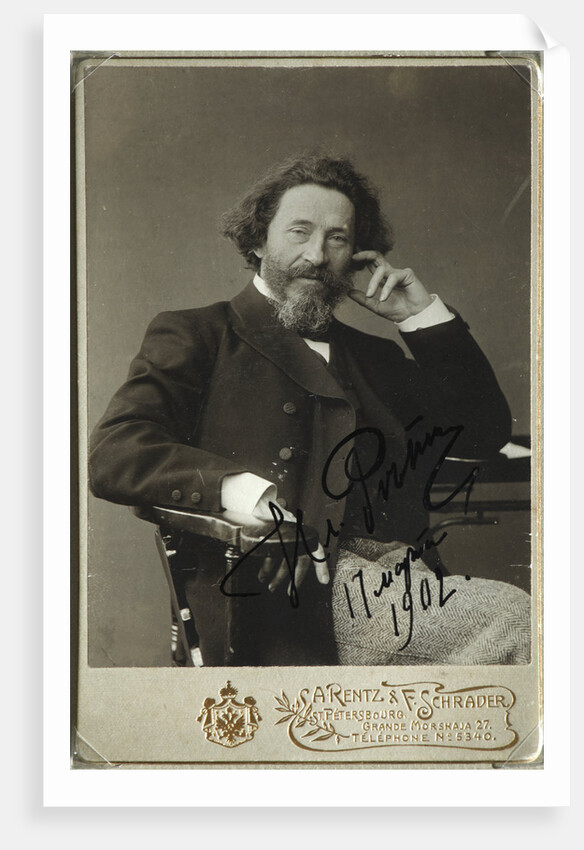 Portrait of the artist Ilya Repin by Photo studio H. Rentz & F. Schrader